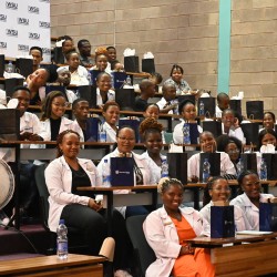 FIFTH & SIXTH-YEAR MEDICAL STUDENTS INDUCTED AS THEY PREPARE TO COMMENCE BEDSIDE PRACTICALS