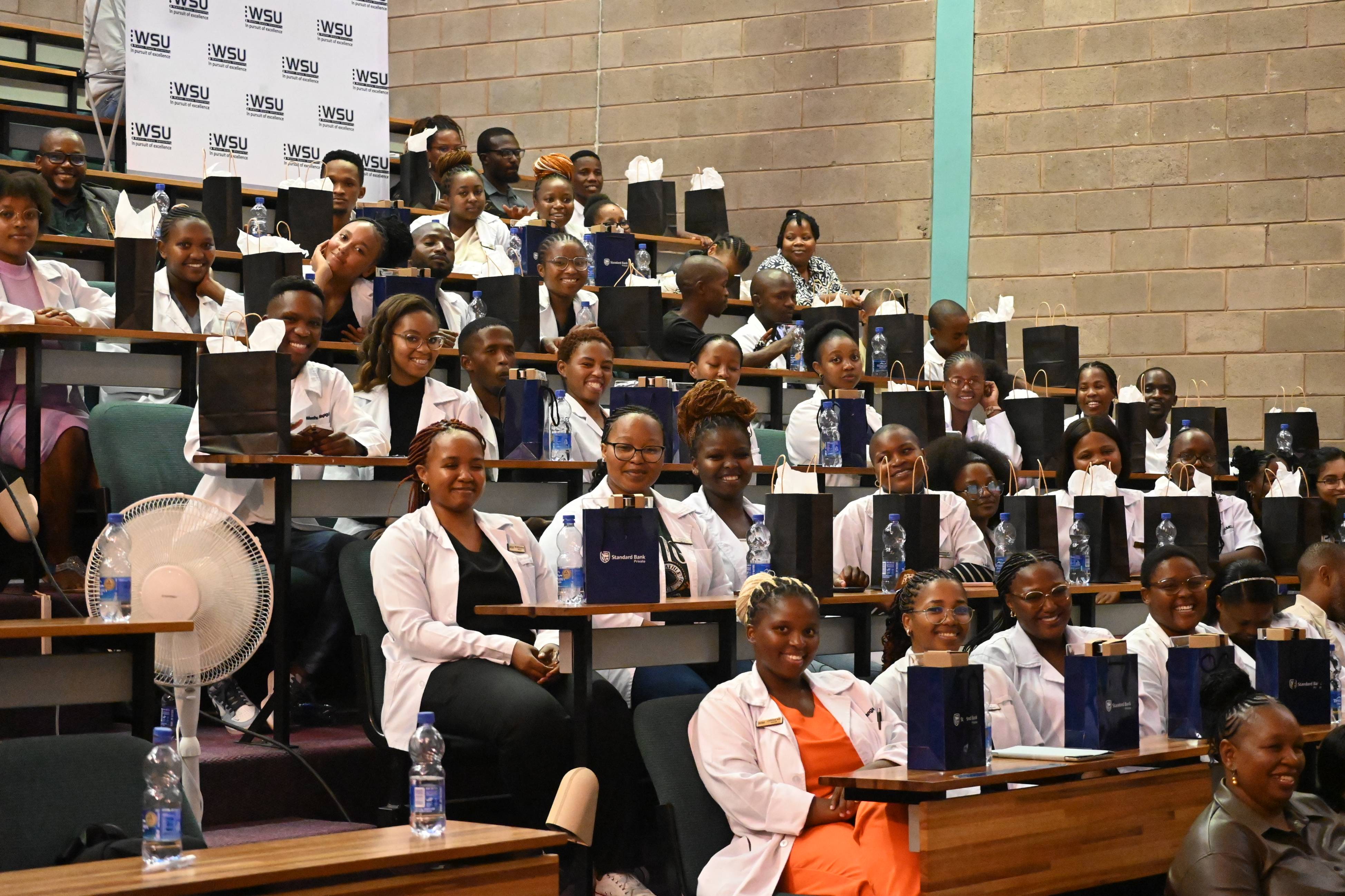 FIFTH SIXTH YEAR MEDICAL STUDENTS INDUCTED AS THEY PREPARE TO COMMENCE BEDSIDE PRACTICALS